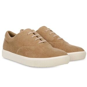 Vince Blair Lace Up Low Top Sneaker Tan Camel Soft